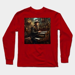 Tom Waits Steampunk Long Sleeve T-Shirt